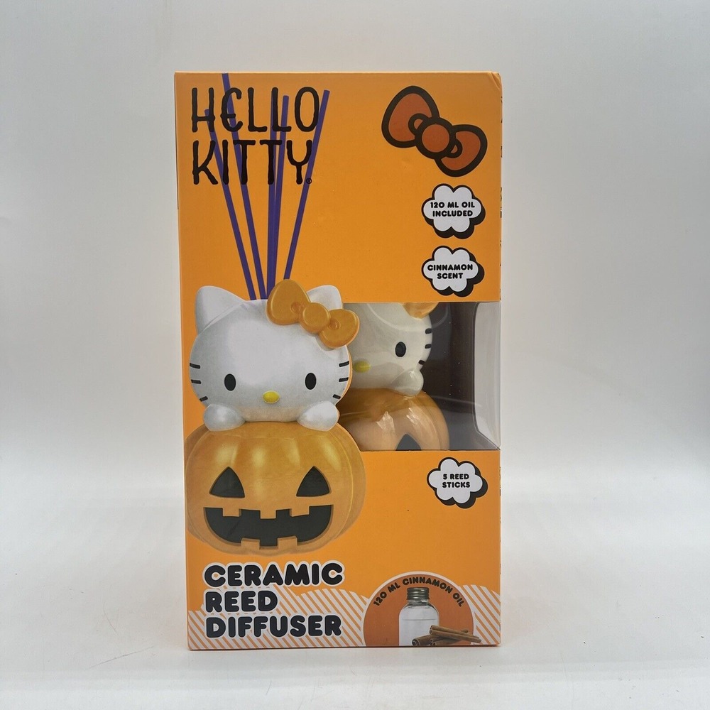 Hello Kitty Halloween‎ Pumpkin 2024 Reed Diffuser Cinnamon Scented New